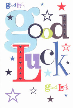 Brimming with environmental vibrance, this good luck card radiates an energetic mix of colours and elegant design, echoing the upbeat character of Blackwall. An oversized, cheerful baby-blue letter anchors the phrase, its tone set joyfully against bold reds and purples that bring together both sincerity and playfulness. Scattered across the white expanse are stars in inky navy, brisk indigo, gentle sky blue, and muted lavender-like a confetti of wishes dancing over the docks at dusk. The varied fonts mirror the creative voice of Blackwall, each letter carrying a distinct sense of purpose. The card's polished, robust surface feels wonderful to touch, reminiscent of fresh card stock tucked beneath a ribbon at your local florist. Whether handed to a friend before an exciting new role by the riverfront or shared as a sign of encouragement before a first day at Poplar's markets, this card delivers not just luck but the heartfelt conviction of a community rooting for every success. It's designed to make anyone feel seen, valued, and uplifted at every milestone.
