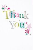 A simple, sincere joy flows from this thank you card, crafted as if with a neighbourly spirit in mind-just the kind of thoughtfulness that resonates in Blackwall. 'Thank You' is lettered in bright, playful hues: shimmering silver, golden yellow, leafy green, oceanic blue. Each character features either dotted motifs or subtle stitched accents, suggesting the touch of artisan skill found in the area's creative enclaves. Bright stars-pink, teal, and silver-twirl gently around the words, instilling a sense of festivity and heartfelt celebration, reminiscent of a cheerful gathering on local riverwalks. The clean white background imparts openness and tranquility, ensuring the design feels both uplifting and uncluttered. This card's energetic yet warmly genuine quality makes it an ideal counterparts to a fresh flower arrangement, suited for expressing gratitude whether after community events or personal gestures across Blackwall. Handcrafted by dedicated florists, it brings together warmth, colour, and local artistry in every letter and sparkle.